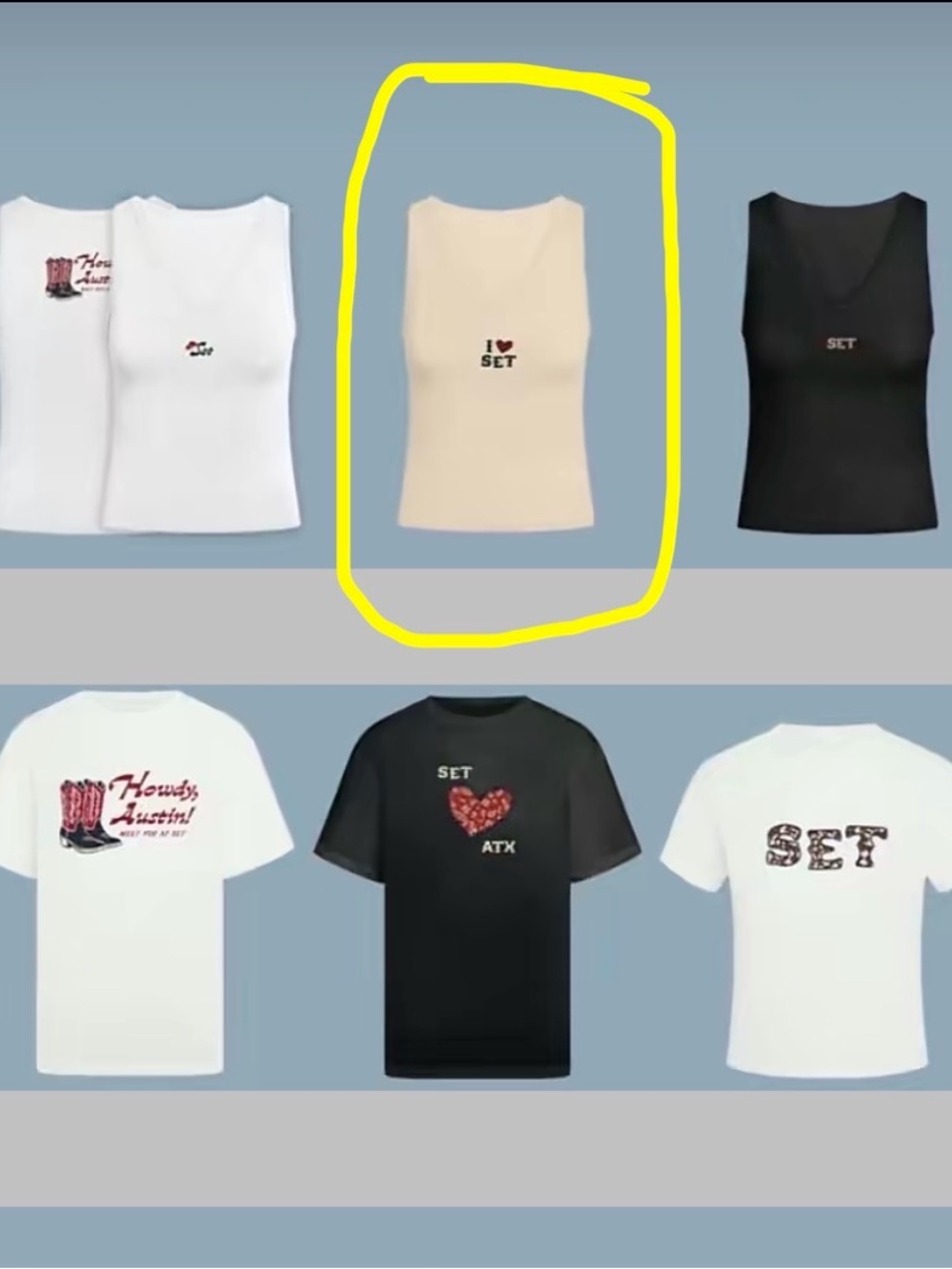Set Active- I love set tank - Picture 2 of 3